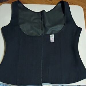 Ann Michell Black Latex Posture Vest Size 4XL